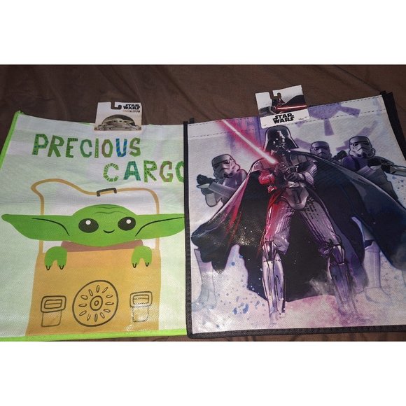 3 Star Wars Legacy Reusable Shopping Tote Bags with shoulder strap - Picture 1 of 4